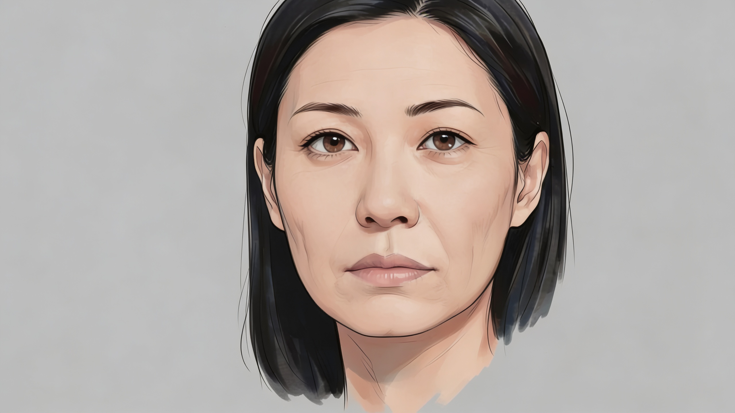 軽度〜中等度のたるみのイラスト