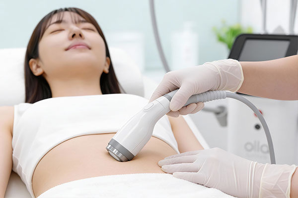 Olla Wave（オーラウェーブ）施術中